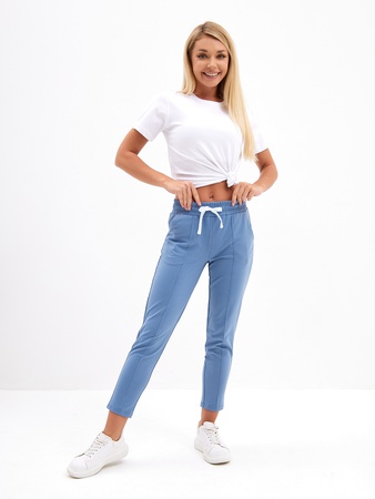 Брюки бананы укороченные 7/8 на резинке