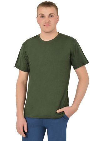 Футболка мужская однотонная к/р