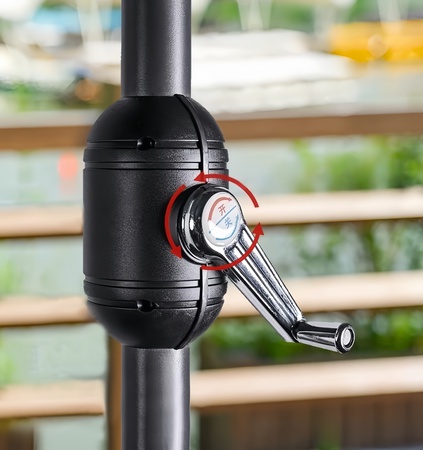 Square Cantilever Umbrella – 3.5m  Offset Patio Umbrella, 210T UV Fabric – Wholesale