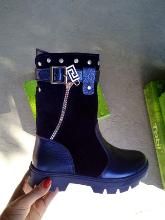 Deri kışlık bot Tobi 33-37