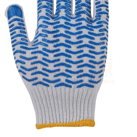 Рабочие перчатки с ПВХ волнами и точками