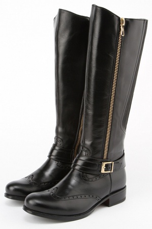 حذاء أسود بسحابين (eurozima) s089