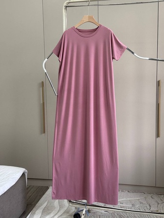 Базовая платье с коротким рукавом