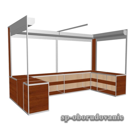 Wandpavillon mit Rollläden