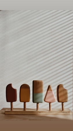 деревянное мороженое (набор)