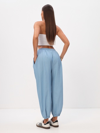 Штаны Тоджи укороченные широкие джинсовые