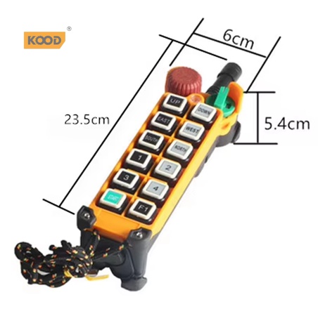 F24-12D Industrial Wireless Remote Control for Crane Electric Hoist Waterproof Dual Speed