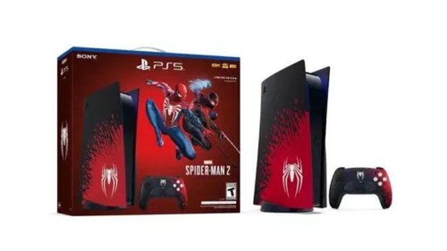 Sony PS5 Blu-Ray Edition Console Spider-Man 2 Limited Edition Bundle - Red/Black