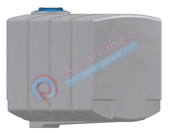 3750 л (с полным сливом) пластиковая прямоугольная емкость