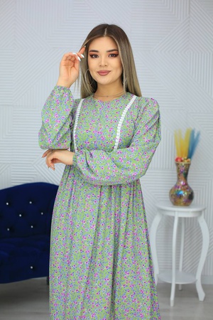 Штапельное платье