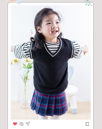 Весенне-осенний новый чистый цвет в британском стиле детский жилет из хлопка в западном стиле универсальный