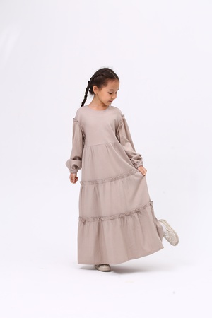 8. Летнее платье для девочек и подростков из льна (8-Kids-teens party dress)