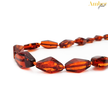 Amber kristal boncuklar