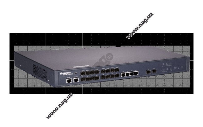 OLT BDCOM 3608B с 8 портами GEPON (SFP), 4 комбо-портами, 4хSFP, 2 SFP+, 2 БП АC