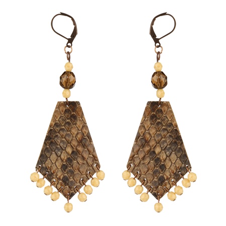 W-137SN Серьги из змеиной кожи