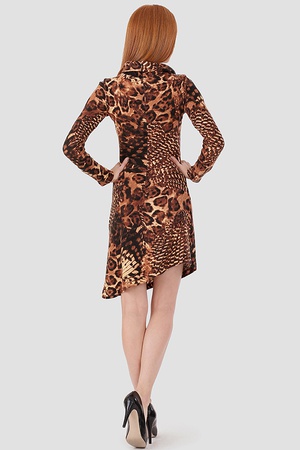 212-1853 платье шоколадный пух