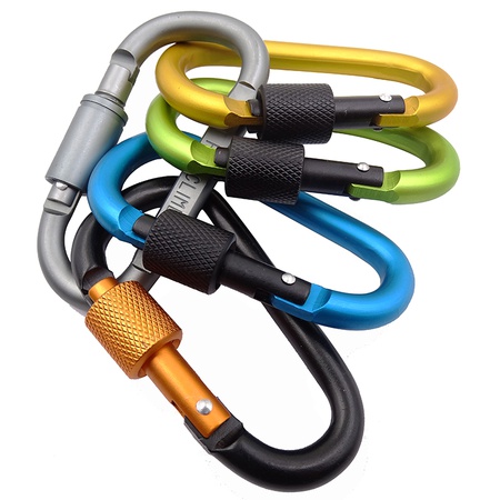 Карабин для ключей с резьбой - стопором