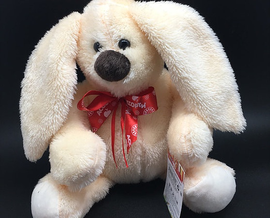 Игрушка мягкая: Зайка 23/32см арт.60