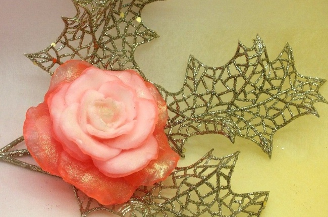 Soap Flowers Rose 3D