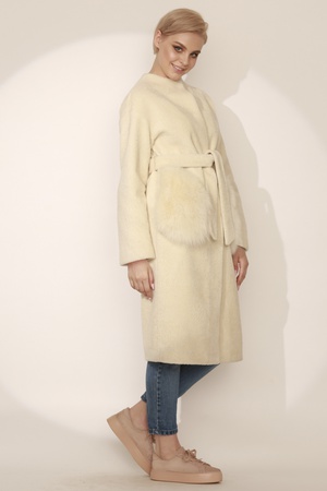 Пальто женское Silverfox модель 808 Жемчуг