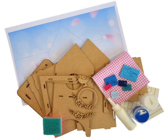 Yaratıcılık için bir set. Çay Evi Çiçek Açan Bahçe