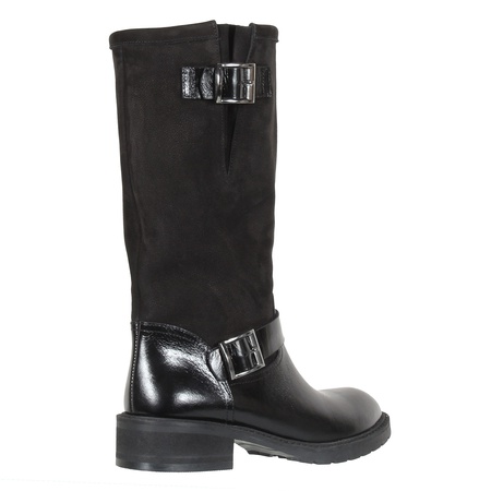 Women&#39;s ankle boots, genuine leather, suede<G607>