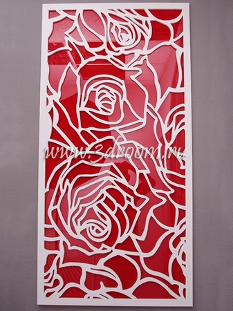 Dekoratif 3 boyutlu gül paneli