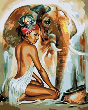 DIY seksi bayan tuval üzerine sayılara göre çerçevesiz oturma odası dekorasyonu boyar