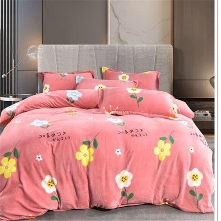 Ins 2,5 м в ширину супер мягкая молочная фланелевая ткань для постельного белья с принтом кашемировый хлопок