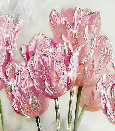 РОЗОВЫЕ ТЮЛЬПАНЫ 1