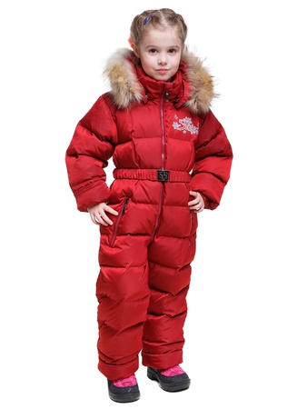 Зимний детский комбинезон на пуху для девочки «СЕВЕРНОЕ СИЯНИЕ РУМБА»