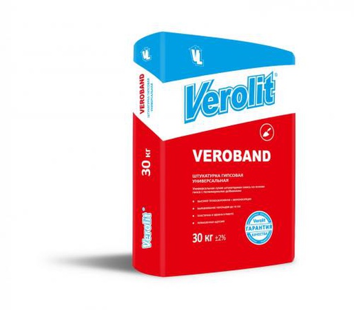 Üniversal alçı sıva &quot;VEROBAND&quot; - 25 kg ve 30 kg.