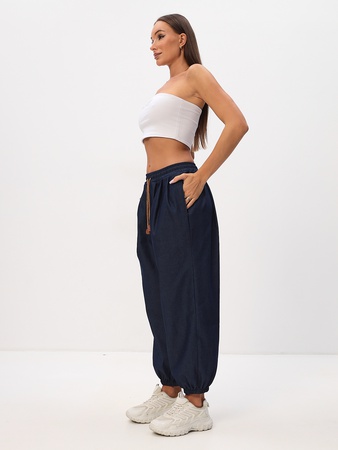 Штаны Тоджи укороченные широкие джинсовые