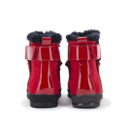 Kızlar için kırmızı botlar / Kız için kışlık botlar