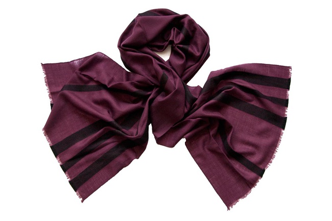 Italian silk and wool scarves for men