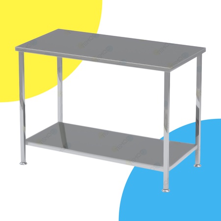 TemQo Стол производственный нержавейка полка сплошная