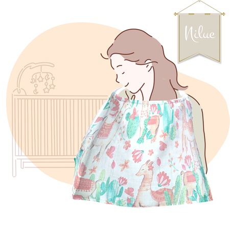 100% Organic Cotton Muslin Breastfeeding Cover