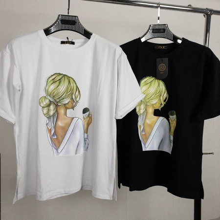 Женская футболка oversize