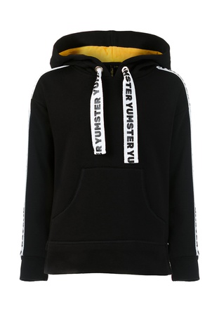 Bantlı siyah kapüşonlu Yumster YC.02.07.003