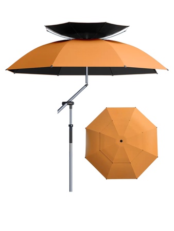 Multi-Functional Outdoor Umbrella –2.0m/2.5m Dual-Layer Windproof12M/S, Fiberglass Ribs – Wholesale