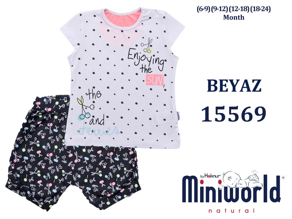 Kız The Sun Şortlu Takım