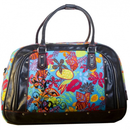 Сумка MK-C90703 Цвет: чёрный/голубой1