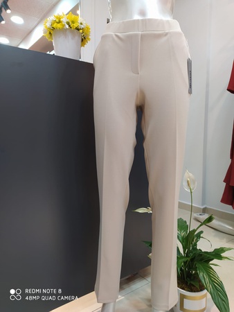 Брюки с эластичной резинкой на талии из ткани Scuba