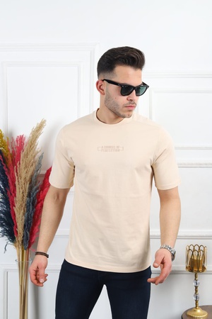 Мужская футболка полу оверсайз