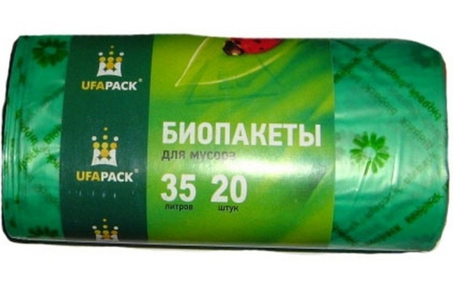 ПАКЕТЫ ДЛЯ МУСОРА БИО 35 ЛИТРОВ 20 ШТ.