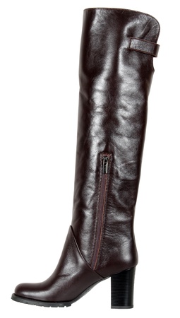 Женские ботфорты, натуральная кожа <G612>