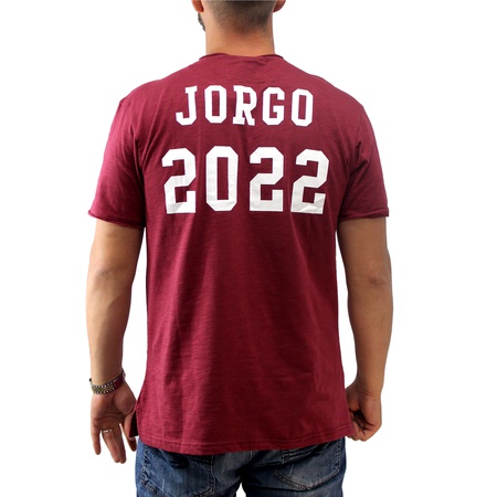 Футболка бордовая