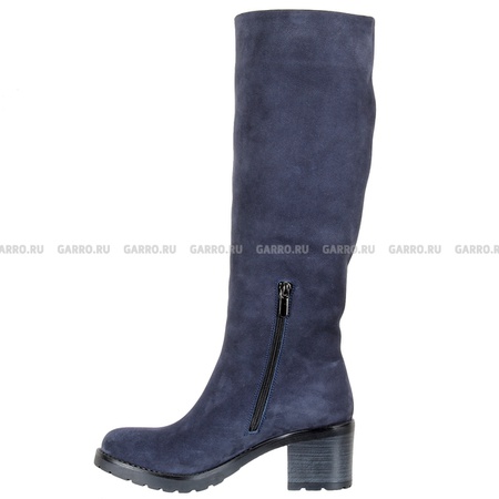 Сапоги 7165, синие, натуральный нубук