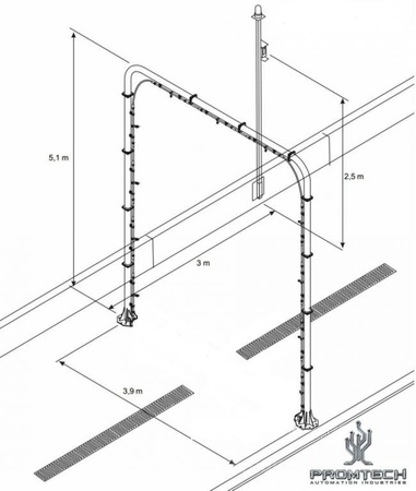Дезинфекционный барьер для автотранспорта