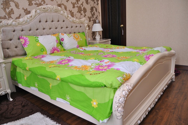 Cotton bed linen (double) - Satin, poplin!